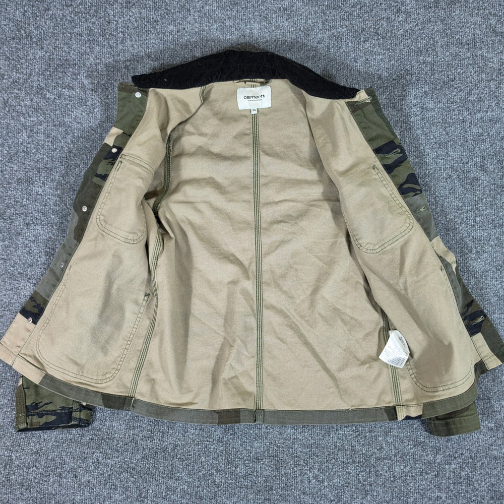Carhartt WIP Womens Michigan Jacket Camo Mixed Print Chore Coat XS I029152 - Picture 3 of 8